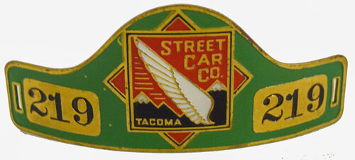 TACOMA STREET RAILWAY CO BADGE