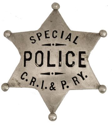 CRI&P RY SPECIAL POLICE BADGE