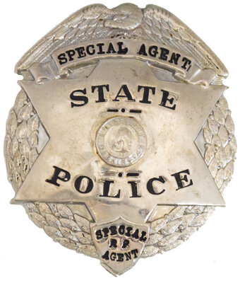 SPECIAL RR AGENT STATE POLICE BADGE