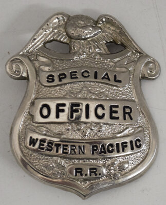 WESTERN PACIFIC RR SPECIAL OFFICER BADGE