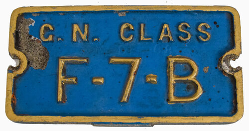 GREAT NORTHERN CLASS PLATE