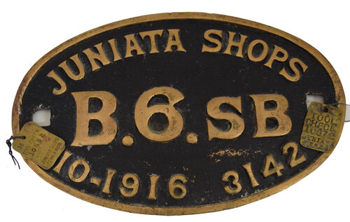 PENNSYLVANIA RR BUILDERS PLATE