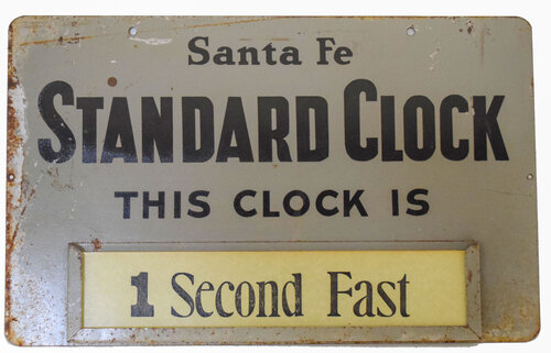 SANTA FE CLOCK SIGN