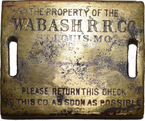 WABASH BAGGAGE TAG