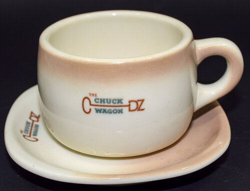 CB&Q CHUCK WAGON CUP & SAUCER