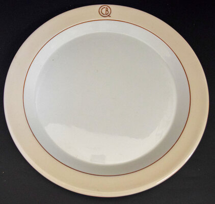 CB&Q DUBUQUE DINNER PLATE