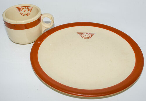 CRI&P GOLDEN ROCKET CUP & PLATE