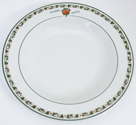 CRI&P GOLDEN STATE SOUP PLATE