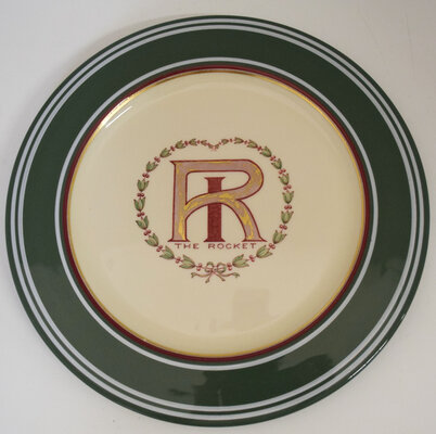 CRI&P SAGE GREEN GOLD SERVICE PLATE