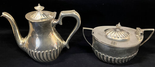 SANTA FE COFFEE POT & SUGAR BOWL