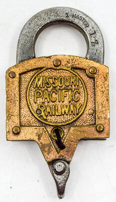 MISSOURI PACIFIC RAILWAY LOCK