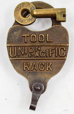 UNION PACIFIC TOOL RACK LOCK