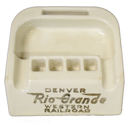 DENVER & RIO GRANDE WESTERN RR ASHTRAY
