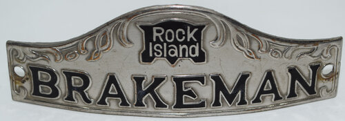 ROCK ISLAND BRAKEMAN BADGE