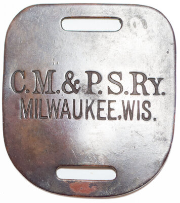 CM&PS RY BAGGAGE TAG