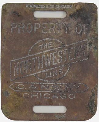 C&NWRY BAGGAGE TAG