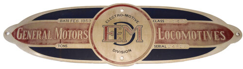 NORFOLK & WESTERN BUILDERS PLATE