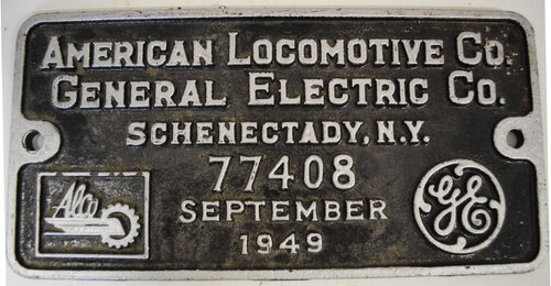 SEABOARD AIRLINE RAILROAD BUILDERS PLATE
