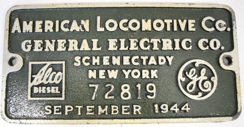 SOUTHERN RAILWAY BUILDERS PLATE