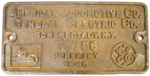 UNION PACIFIC BUILDERS PLATE