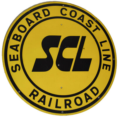 SEABOARD COASTLINE RAILROAD SIGN