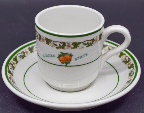 CRI&P GOLDEN STATE DEMITASSE SET