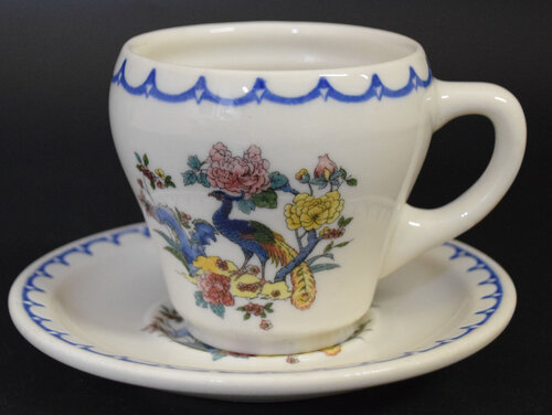 CMSTP&P PEACOCK CUP & SAUCER