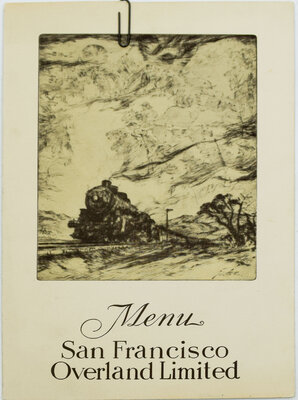 UNION PACIFIC MENU