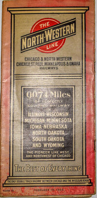 CHICAGO & NORTH WESTERN TIMETABLE
