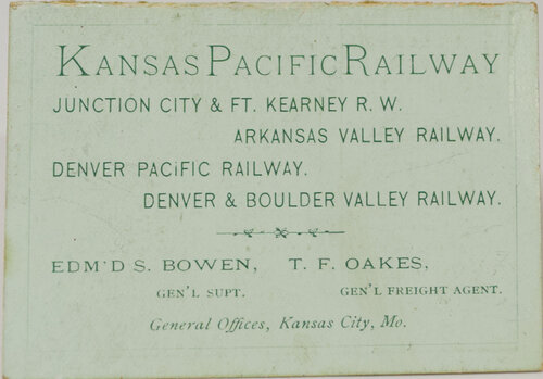 KANSAS PACIFIC CALENDAR