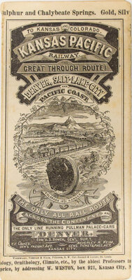 KANSAS PACIFIC TIMETABLE