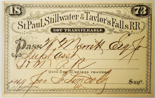 ST PAUL STILLWATER & TAYLOR FALLS RR PASS