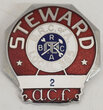 View lot 33 BRC OF A STEWARD BADGE