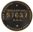 View lot 98 ST LOUIS & O’FALLON RAILROAD BUILDERS PLATE