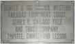 DENVER & RIO GRANDE WESTERN TRUST PLATE