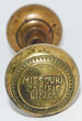 MISSOURI PACIFIC DOOR KNOB