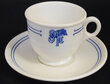 AT&SF BLEEDING BLUE CUP & SAUCER