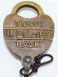 UNION PACIFIC TOOL RACK LOCK