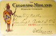 COLORADO MIDLAND RAILWAY PASS
