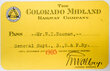 COLORADO MIDLAND RAILWAY PASS