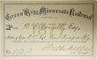 GREEN BAY & MINNESOTA RAILROAD PASS