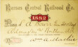 KANSAS CENTRAL RAILROAD PASS