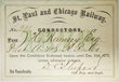 ST PAUL & CHICAGO RAILWAY PASS