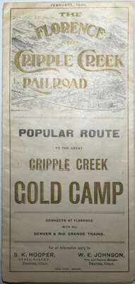 FLORENCE & CRIPPLE CREEK BROCHURE