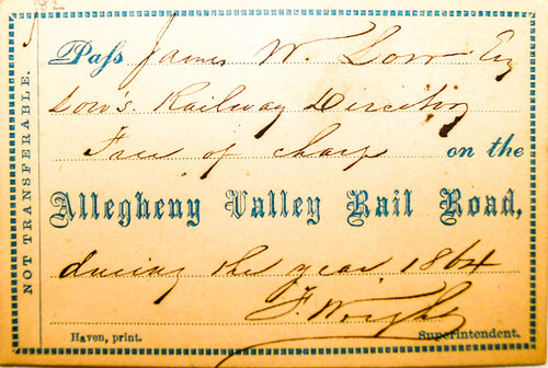 ALLEGHENY VALLEY RAILROAD PASS