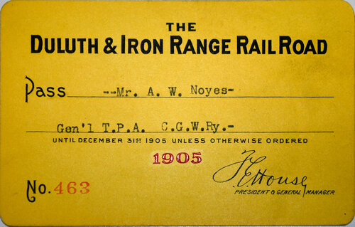 DULUTH & IRON RANGE RR PASS