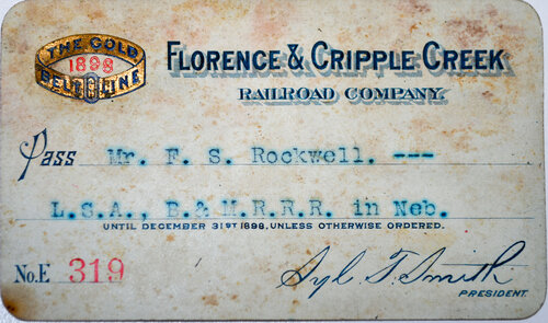 FLORENCE & CRIPPLE CREEK RAILROAD PASS