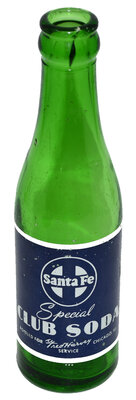 SANTA FE CLUB SODA BOTTLE  
