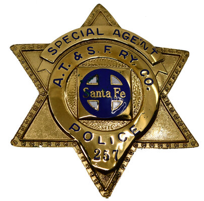 AT&SFRY CO SPECIAL AGENT BADGE  
