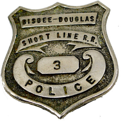 BISBEE - DOUGLAS POLICE BADGE  
